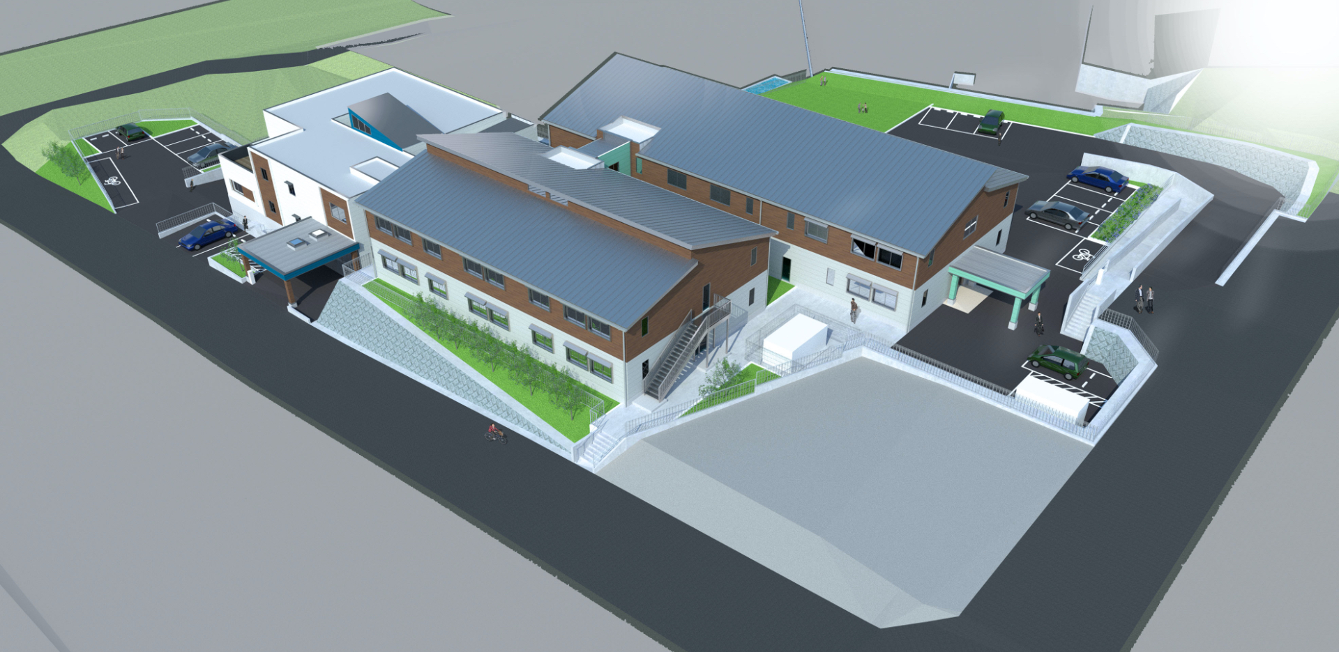 青地の館（せいじのぱれす）全景パース