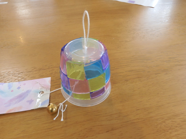 作る貝･･･今回は『風鈴』を作成しました