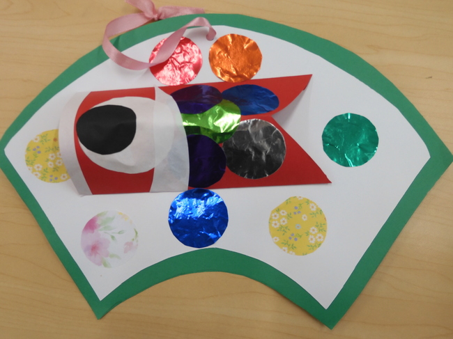 創る貝･･･鯉のぼりリースを創りました